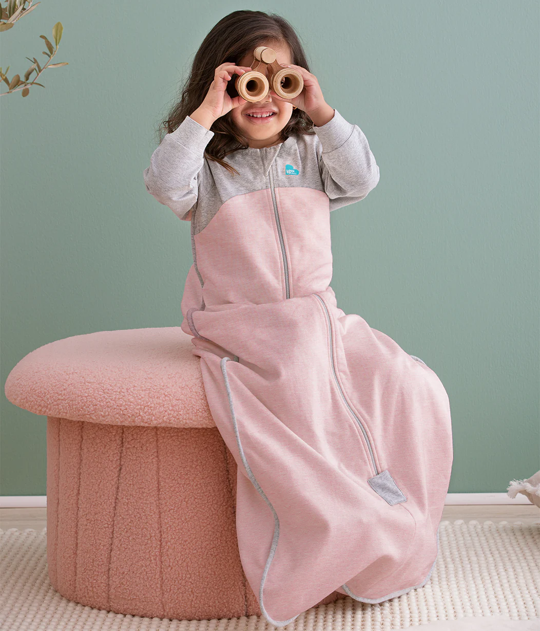 Sleep Bag Long Sleeve 1.0 TOG Organic Cotton Rose - Image 5