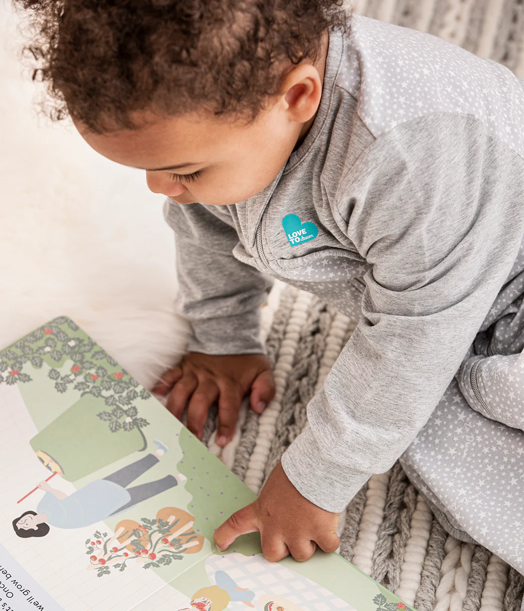 Sleep Bag Long Sleeve 1.0 TOG Cotton Grey Stardust - Image 5