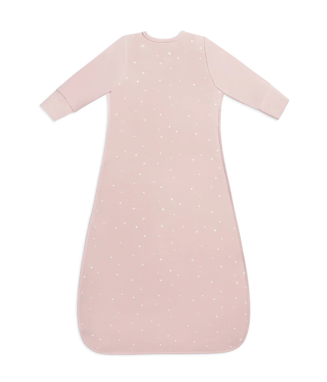 Sleep Bag Long Sleeve 1.0 TOG Cotton Powder Pink Twinkle - Image 3