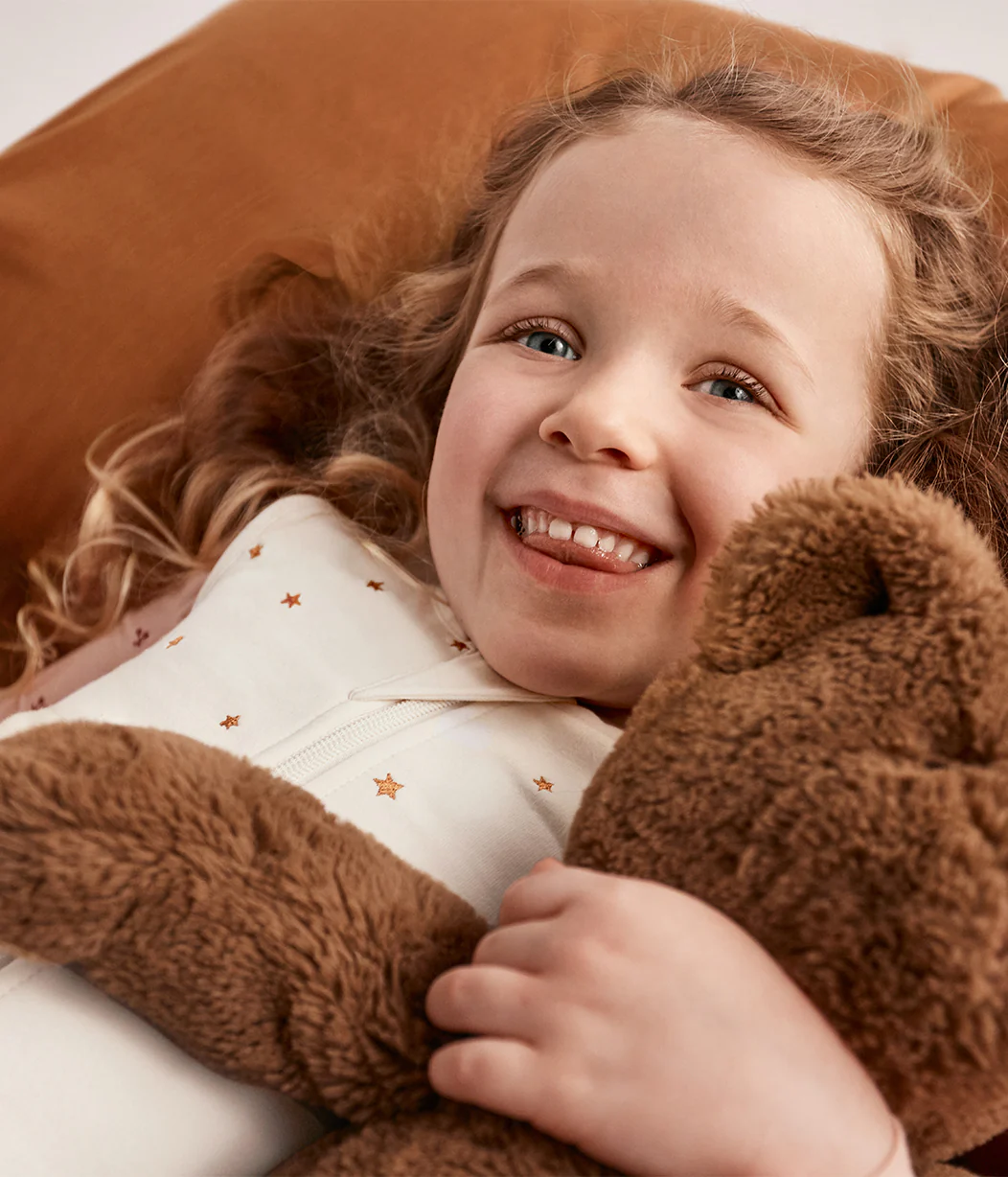 Sleep Bag Sleeveless 1.5 TOG Cotton Buff Twinkle Embroidery - Image 5