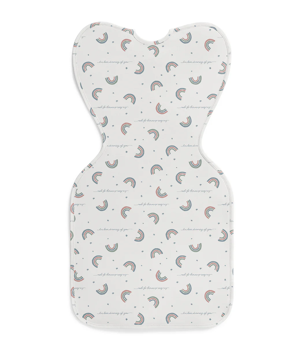 Swaddle Up™ 1.0 TOG Cotton White Rainbow Dream - Image 3