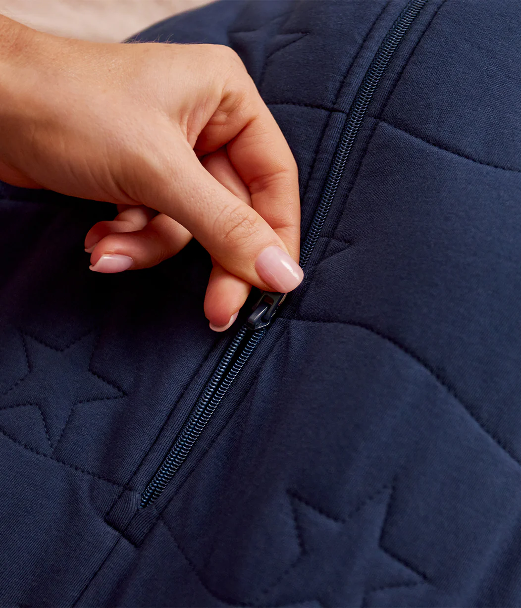 Swaddle Up™ 3.5 TOG Cotton Navy Star Quilting - Image 5