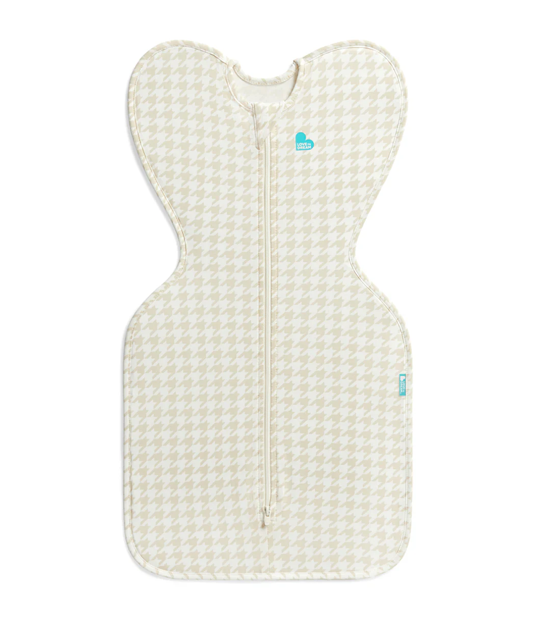 Swaddle Up Starter Bundle 1.0 | 2.5 TOG | Tan Houndstooth | Olive Bees | Oatmeal Bees - Image 3