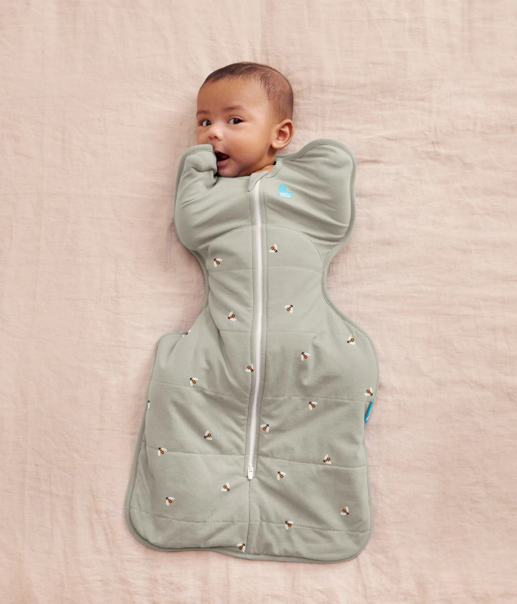 Swaddle Up Starter Bundle | 2.5 TOG | Oatmeal Bees | Olive Bees - Image 4